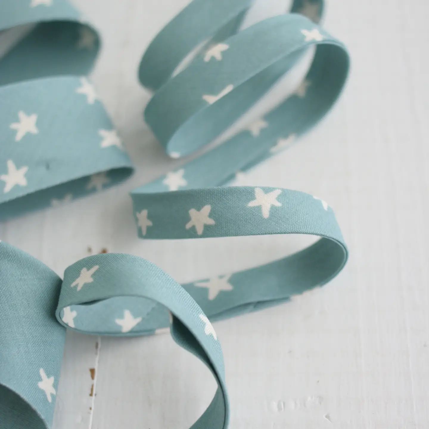 1/2" Double Fold Bias Binding // Starry Soft Blue // Bessie Pearl