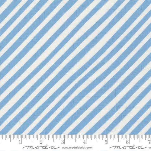 1 YARD Funny Valentine // Stripes - Sky // Lizzy House