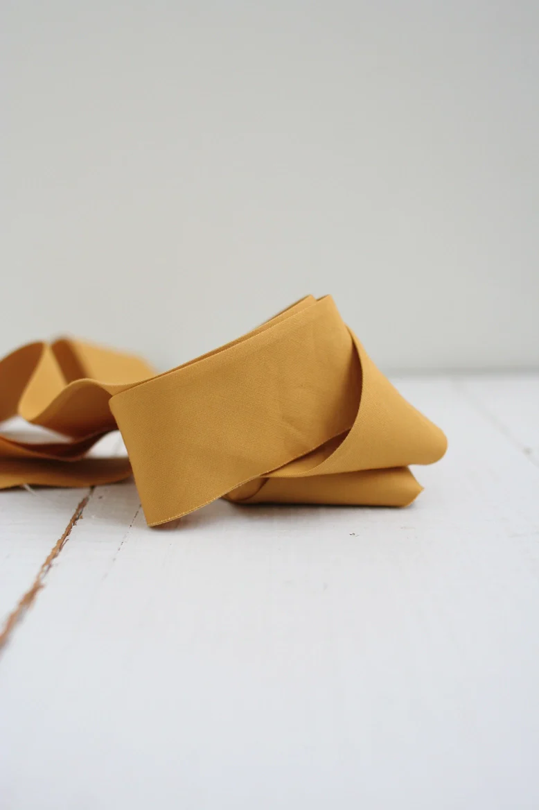 2.5" Bias Quilt Binding // Honey Solid // Bessie Pearl