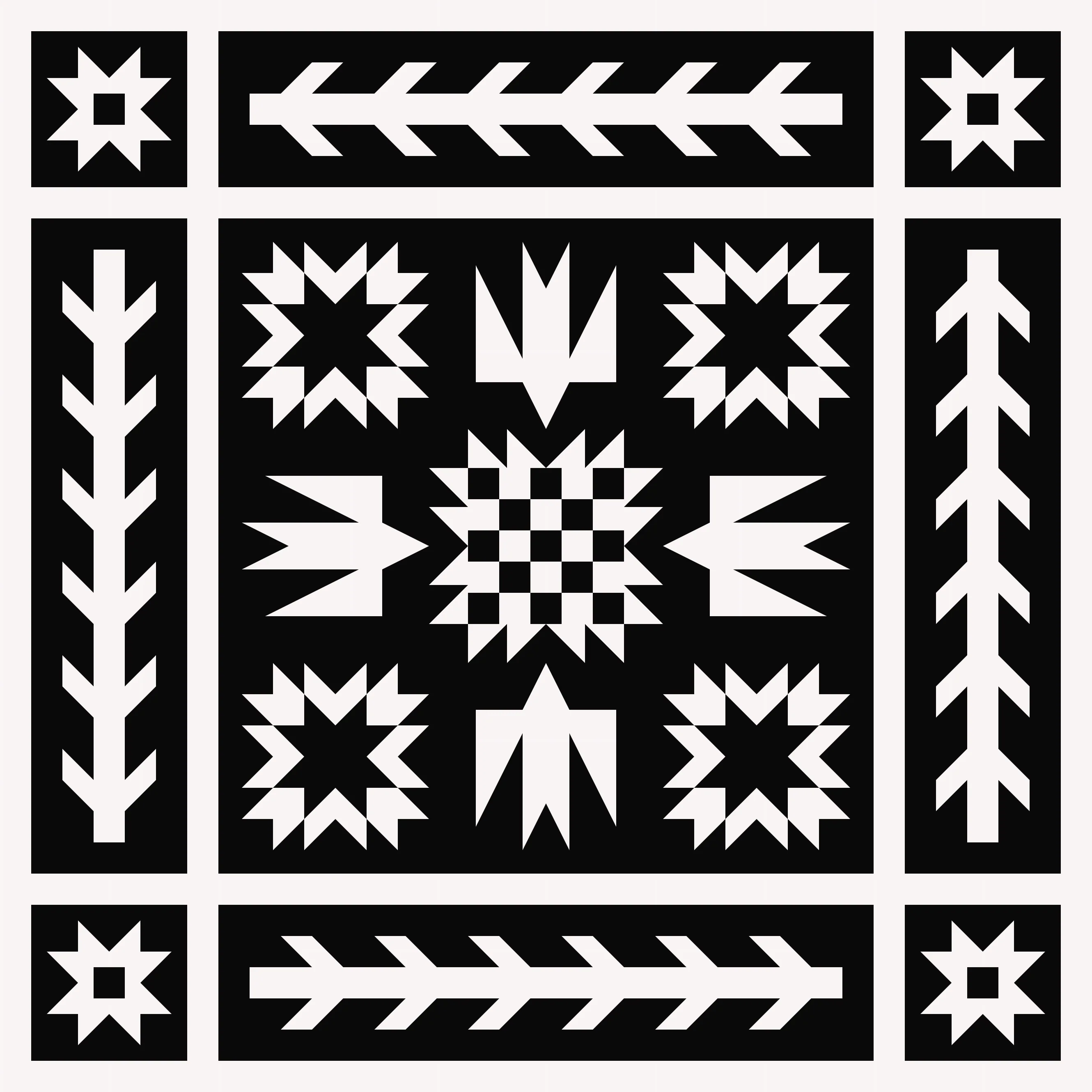 Artemis and Fowl Black & White Quilt Kit // Toad & Sew
