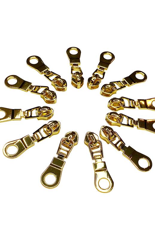 Gold Zipper Pulls - 6ct. // Sassafras Lane