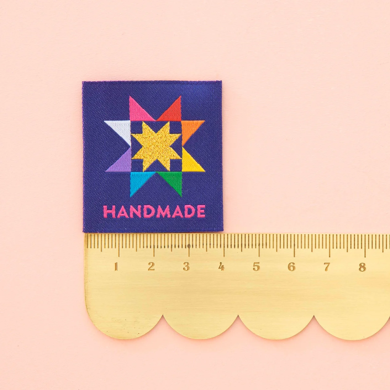Handmade Quilt Star Large Woven Sewing Labels by Sarah Hearts - Image 3