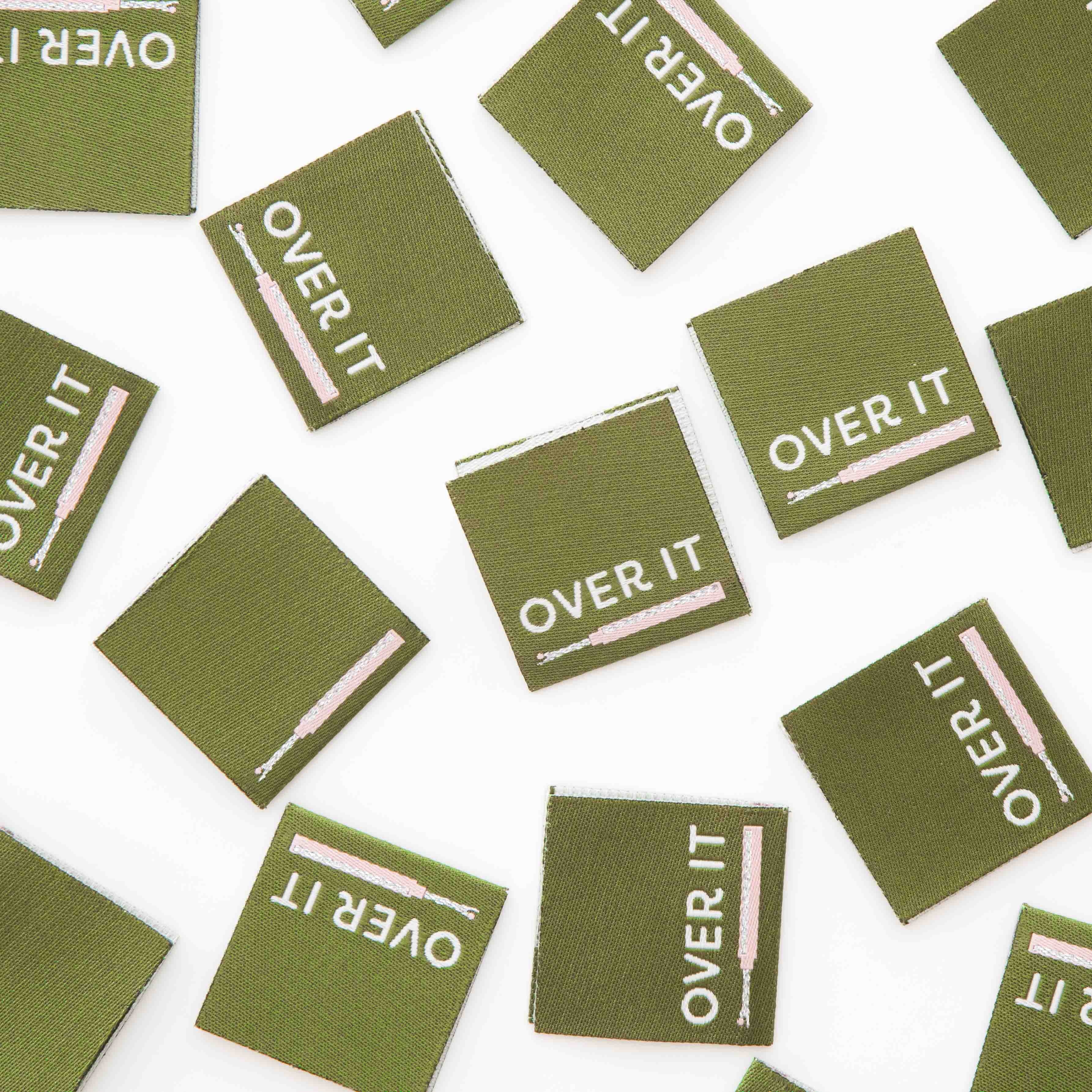 Over It Seam Ripper Woven Sewing Labels by Sarah Hearts