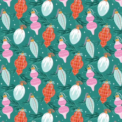 PRE-ORDER Jolly Tidings // Brilliant Baubles - Turquoise // Whim & Joy