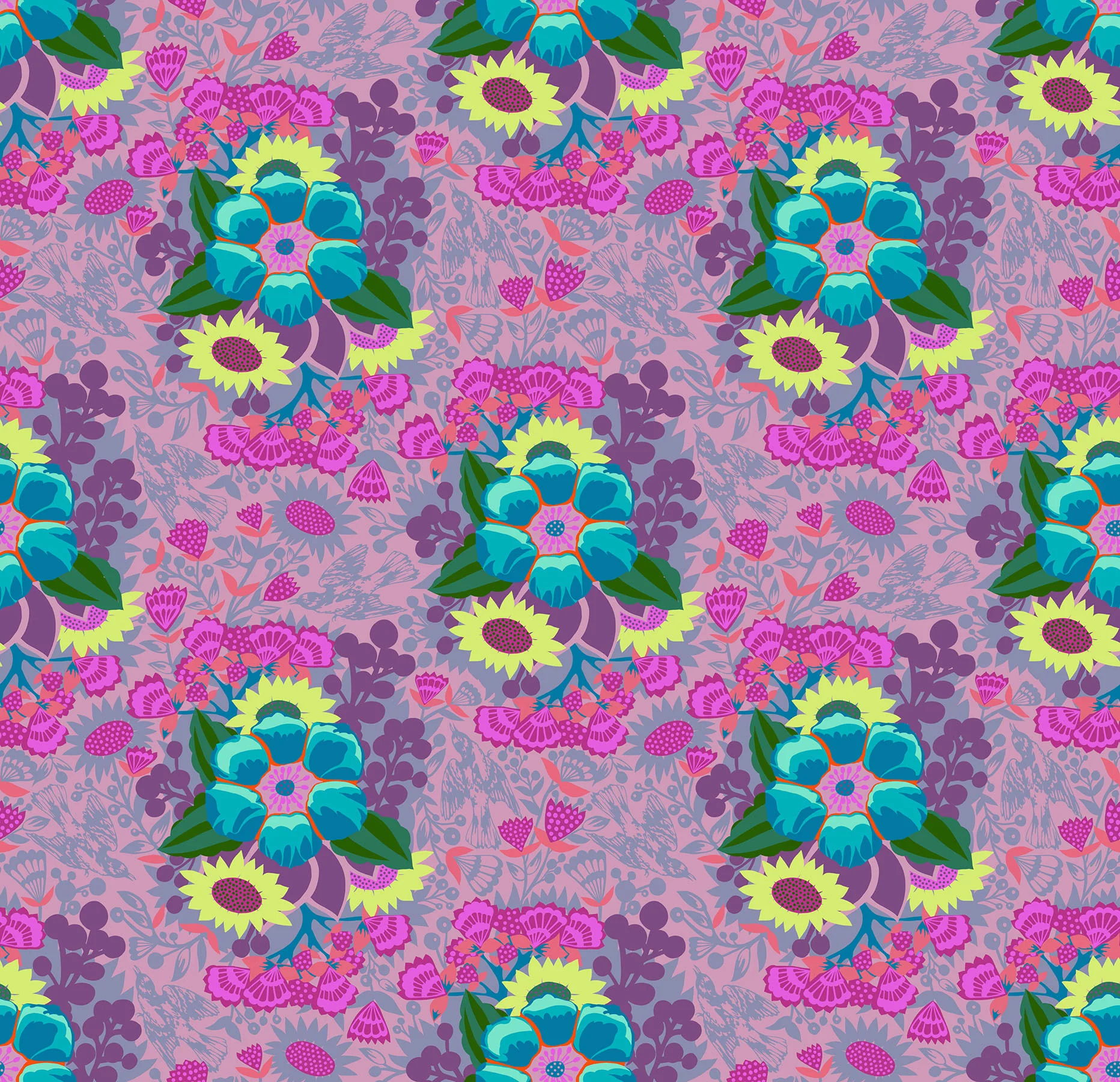 Overdressed // Centerpiece - Grape // Anna Maria Textiles - Image 2