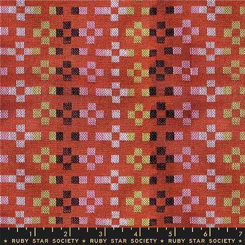 PRE-ORDER Warp & Weft Mystic Fable Wovens // Flower- Terracotta // Alexia Abegg