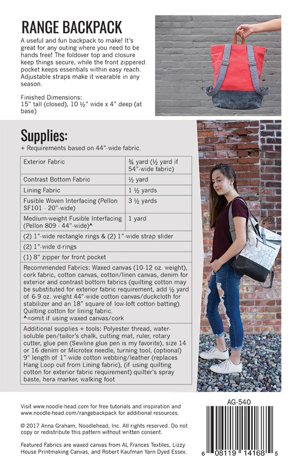 Range Backpack Pattern // Noodlehead - Image 2
