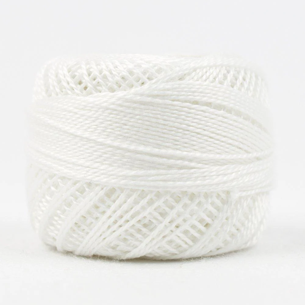 White // 8wt. Perle Cotton // Wonderfil Eleganza - Image 2