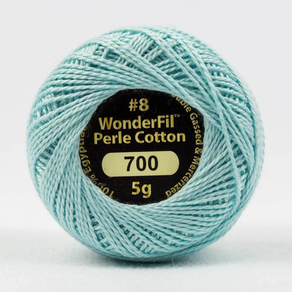 Winter's Breath // 8wt. Perle Cotton // Wonderfil Eleganza